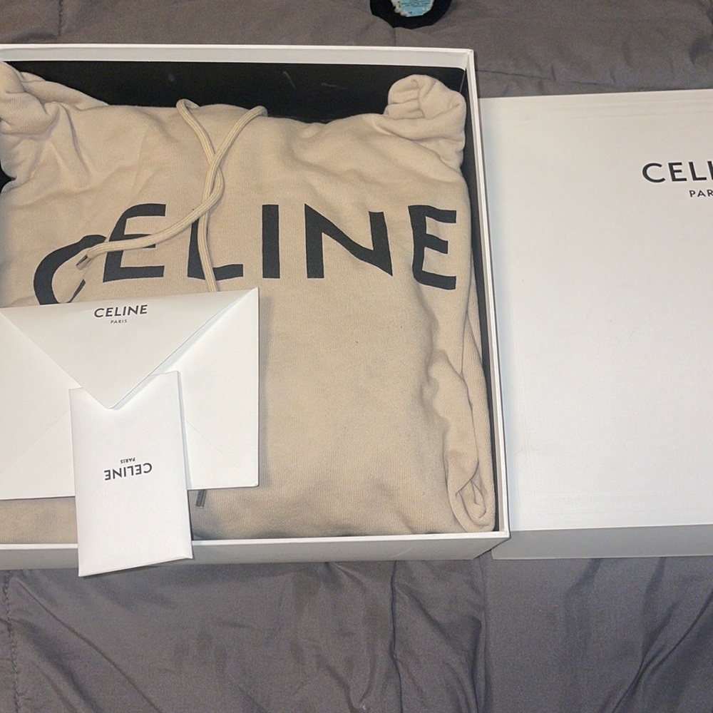 Celine Mans XL tan hoodie.